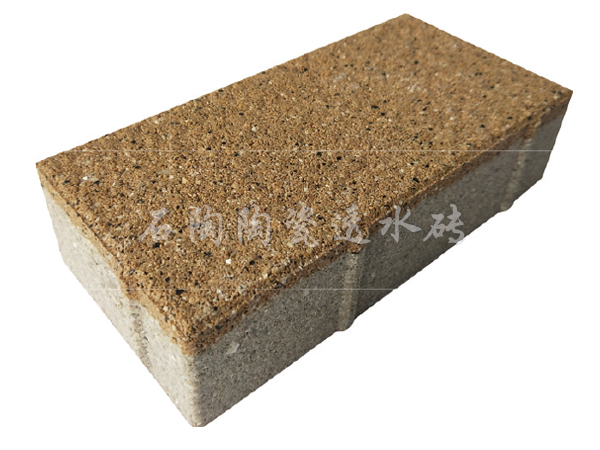 細(xì)面透水磚（芝麻深黃）