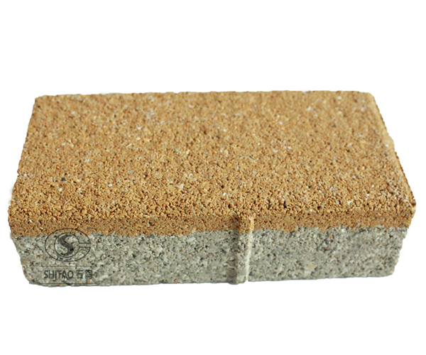 陶瓷透水磚200*100*55（黃色）